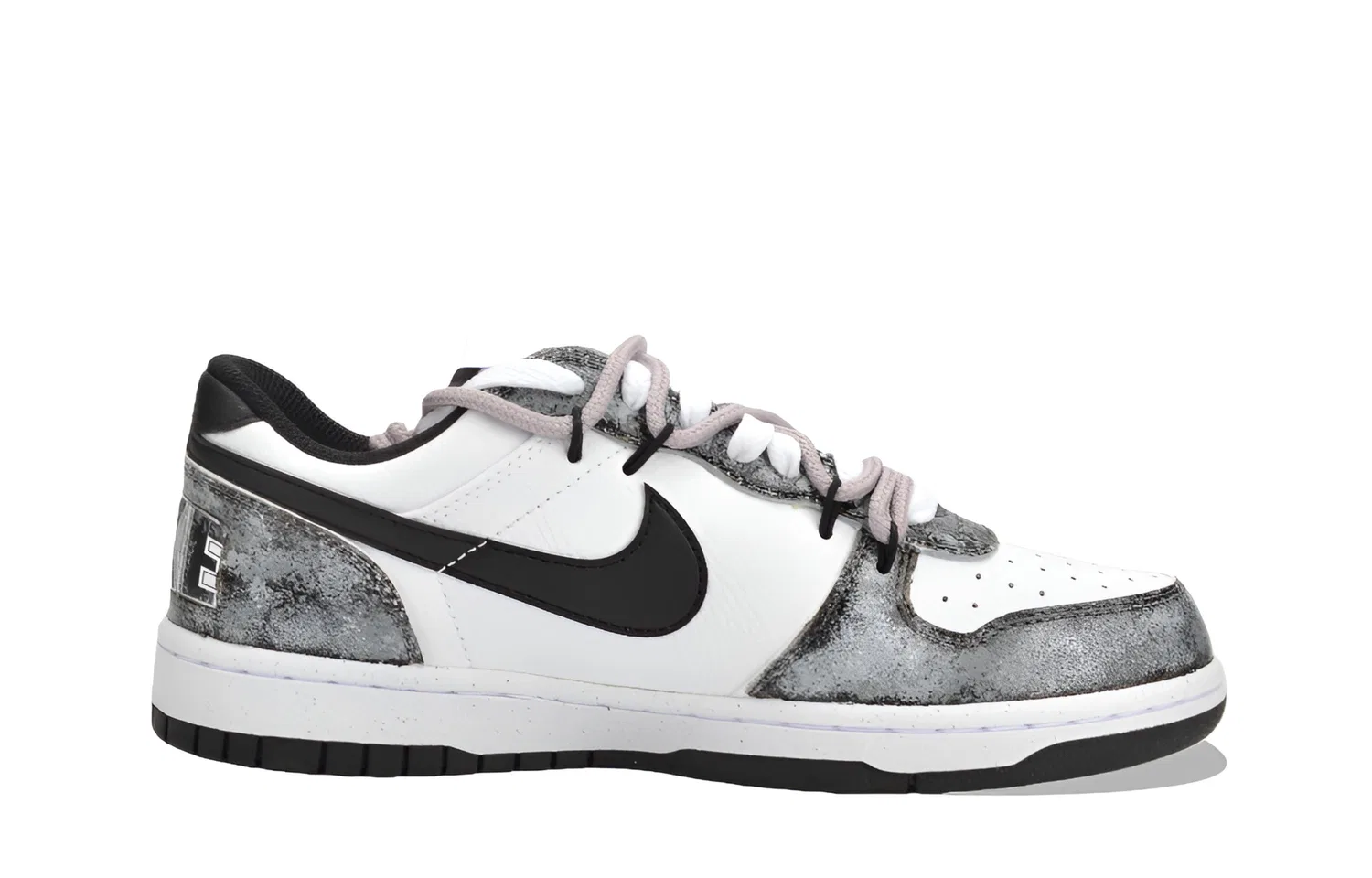 Детские скейтборд-кеды Nike Big Skateboard Shoes, Black/White/Gray — фото 4