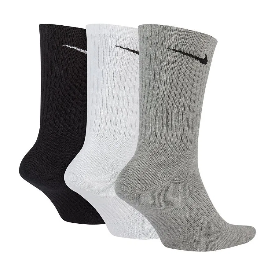 Комплект носков с длинным рукавом Nike Everyday, Черно-серо-белый — фото 2
