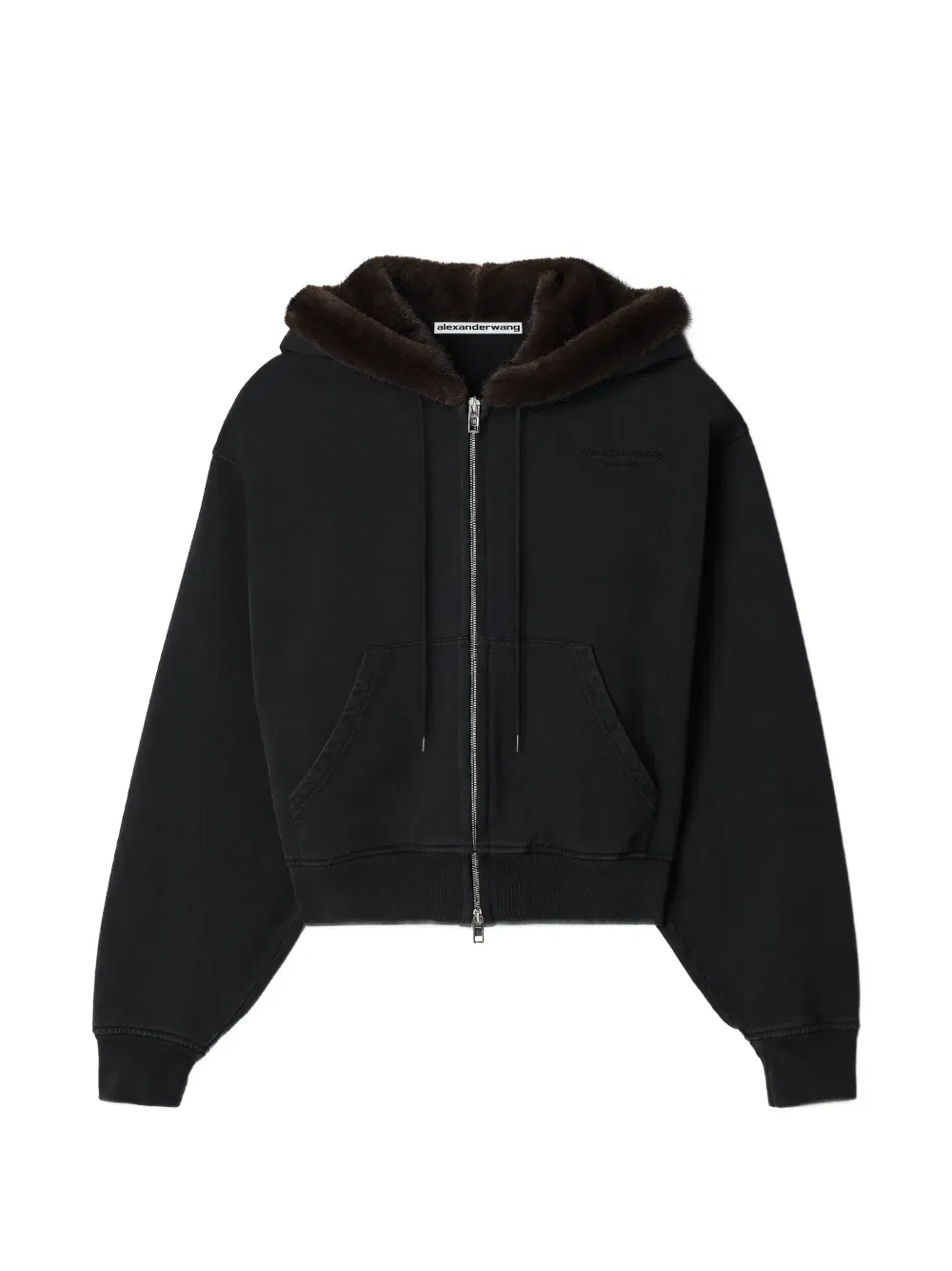 Толстовка с капюшоном Alexander Wang, черный