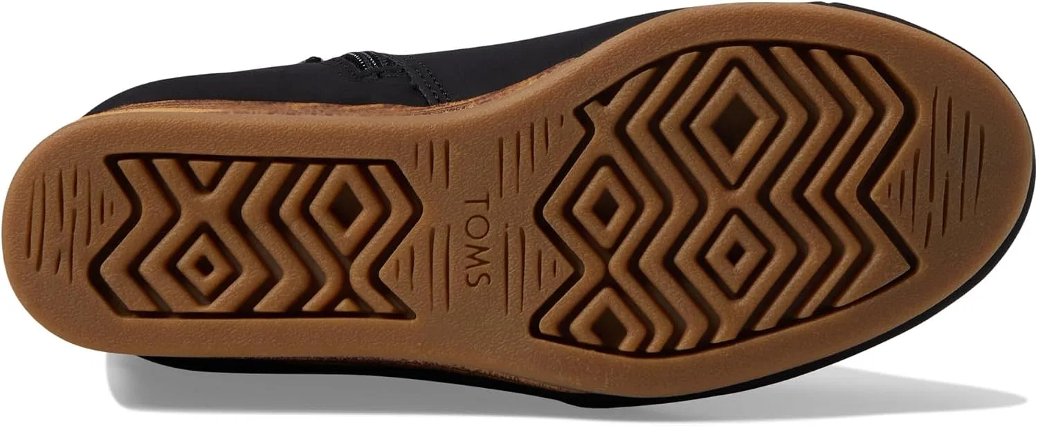 Детские ботинки для девочек TOMS Kids Clare, Black Nubuck — фото 3