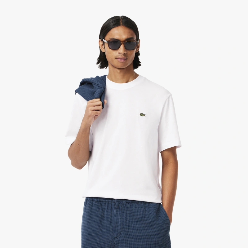 Футболка Lacoste Classic Crew Neck, белый — фото 3