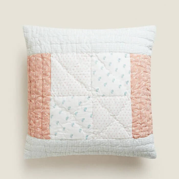

Чехол для декоративной подушки Zara Home Patchwork Сotton, мультиколор