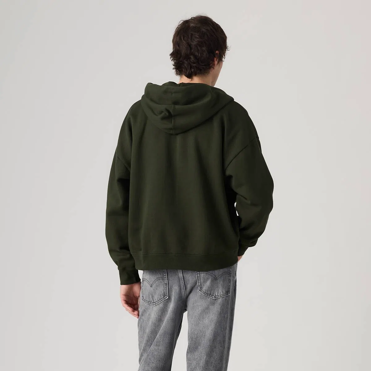 Свободная толстовка на молнии Levi's, Rosin - Green — фото 4