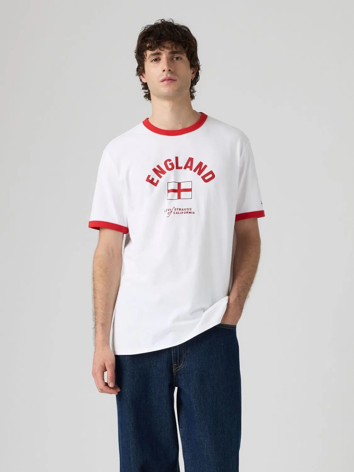 Футболка с принтом, классический крой Levi's England World Cup Levi's, England