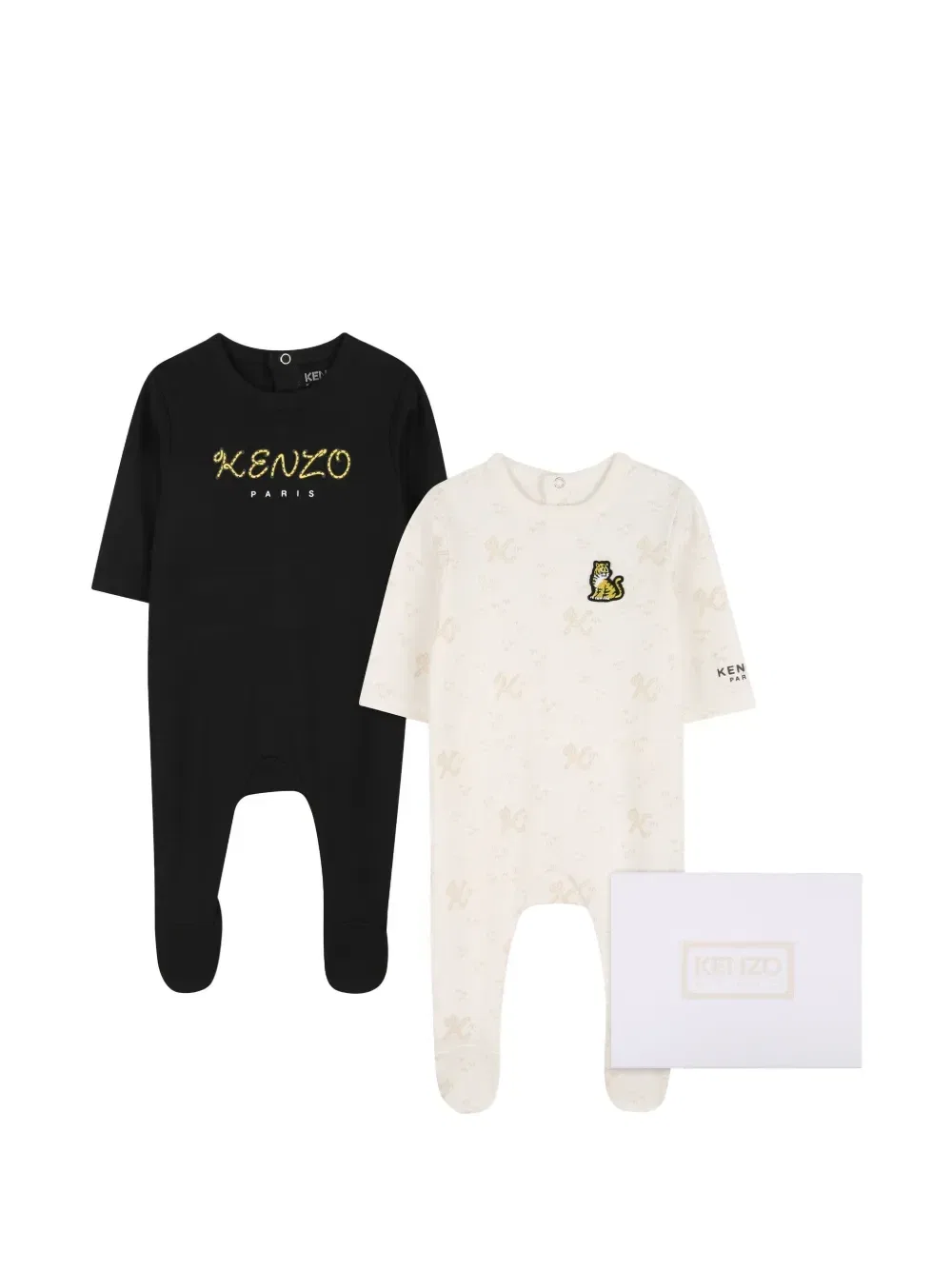 Пижама с монограммой Kenzo Kids, черный