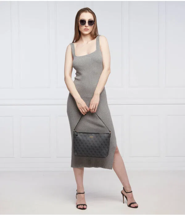 Женское платье-миди из льна Superdry, Цвет Grigio — фото 2
