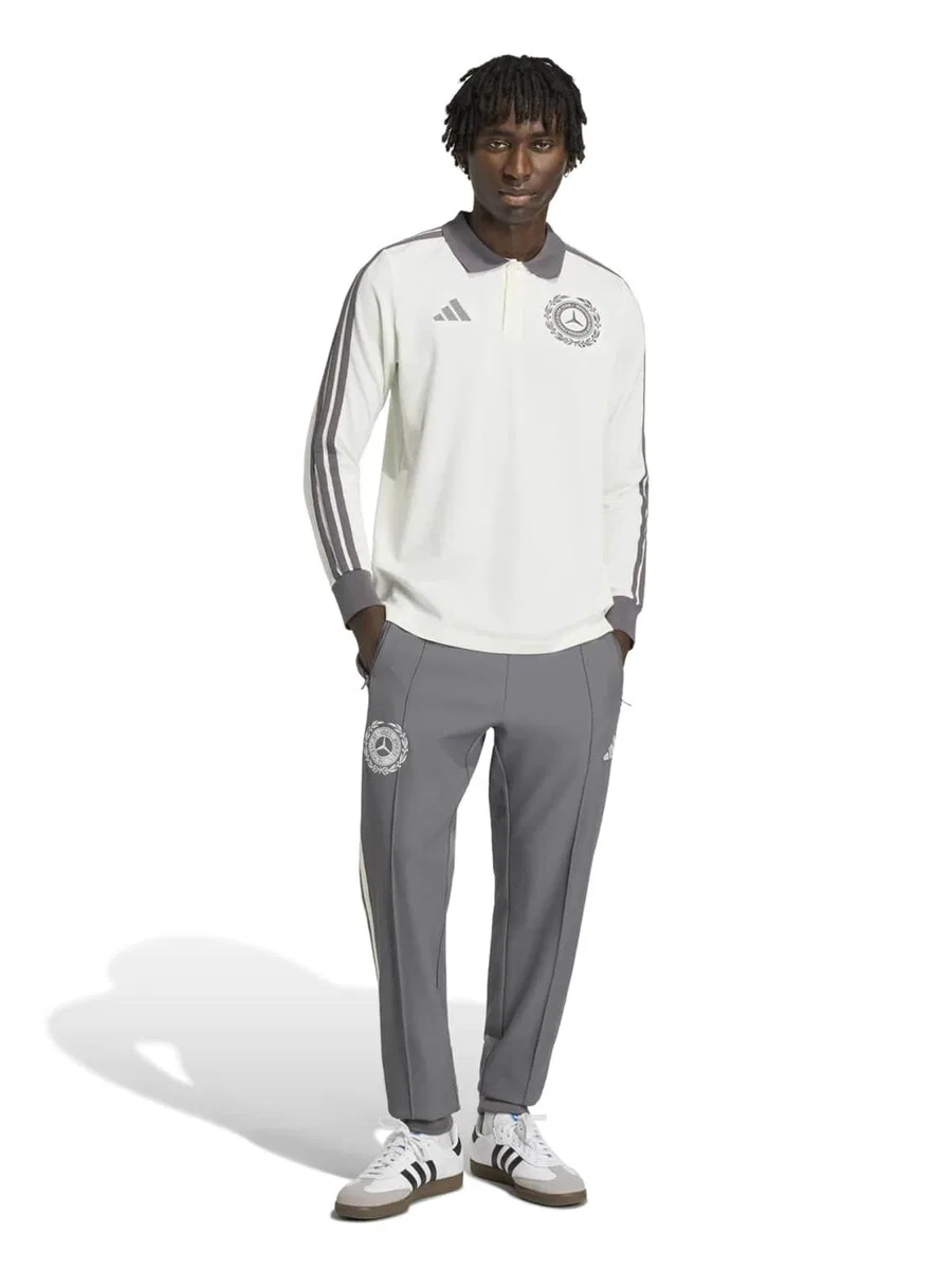 Спортивные брюки ADIDAS PERFORMANCE Tapered Workout Pants 'MER SA ICN' темно-серого цвета — фото 4