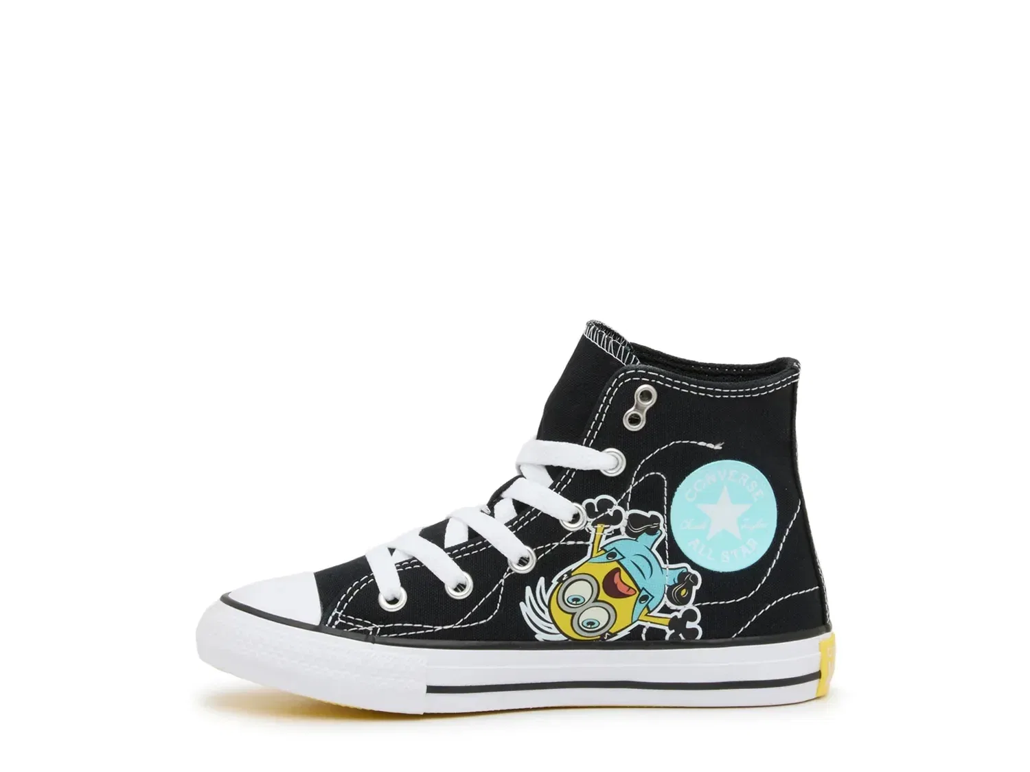 Кеды высокие Chuck Taylor All Star Minions 1V, Converse, черный — фото 3