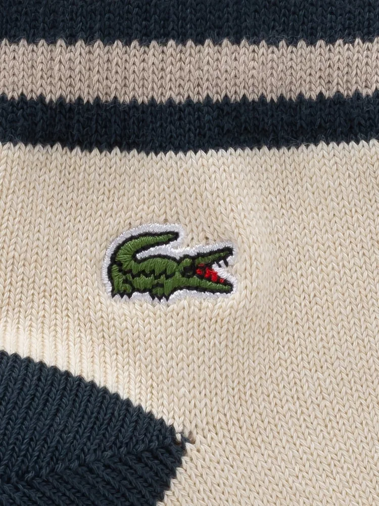 Носки полувысокие цветблок LACOSTE, White — фото 2