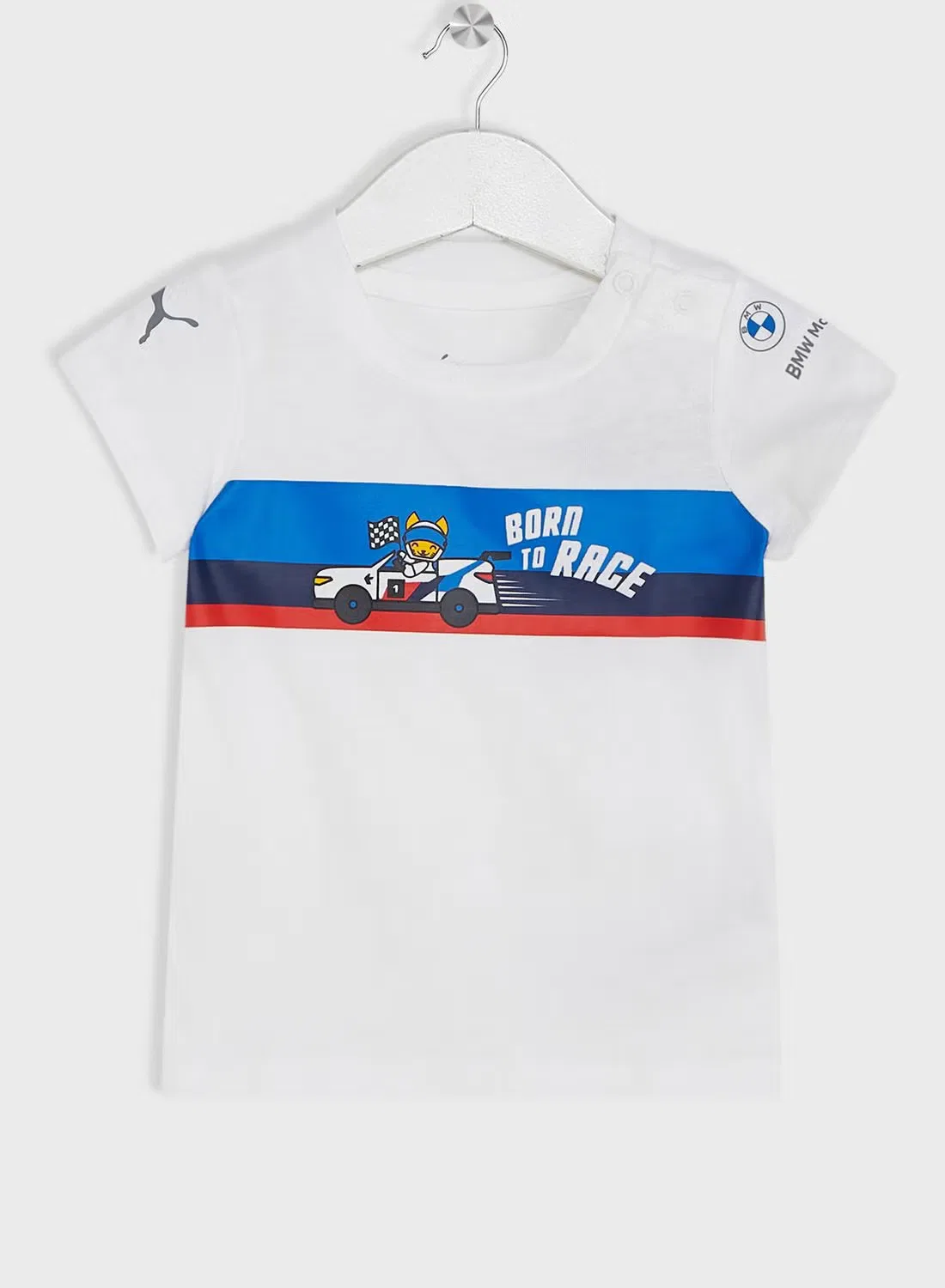 Комплект футболки и шортов Minicats Puma, белый — фото 2