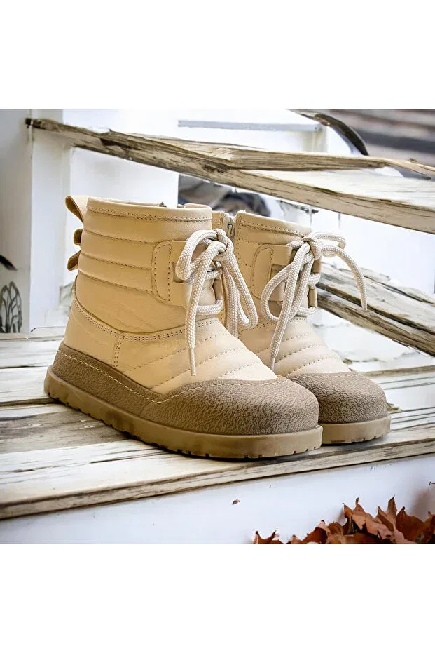 Детские ботинки для девочек на плоском ходу Happy Walk, Beige