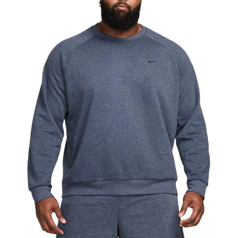 Мужской свитшот Nike Primary Fleece Dri-FIT UV Performance Crew, Obsidian — фото 4