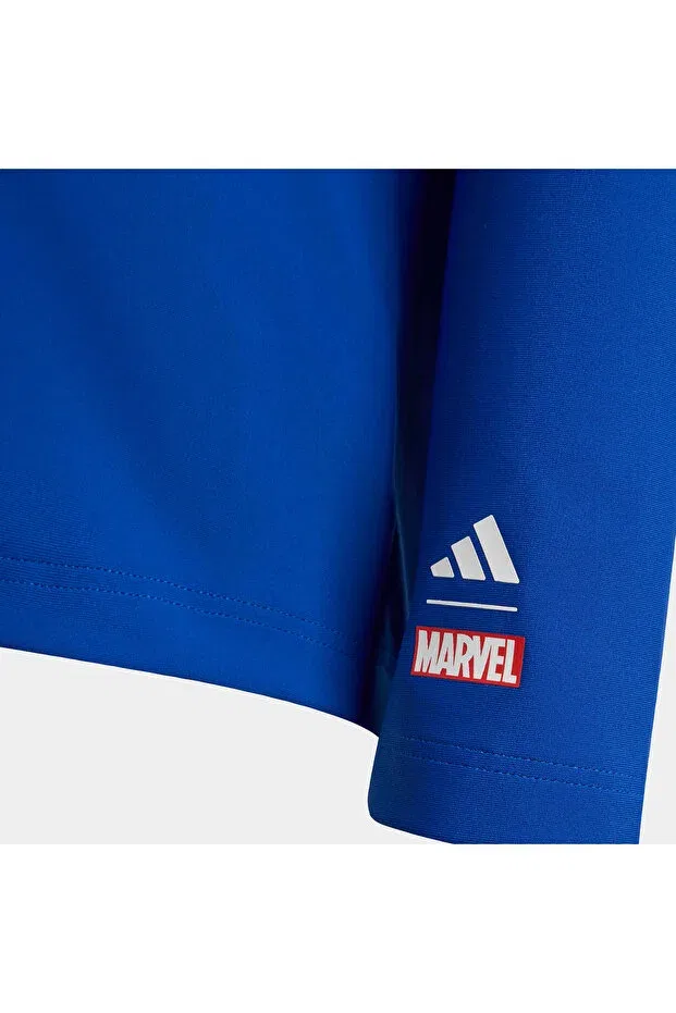 Детская футболка для девочек с длинным рукавом Adidas, Blue — фото 3