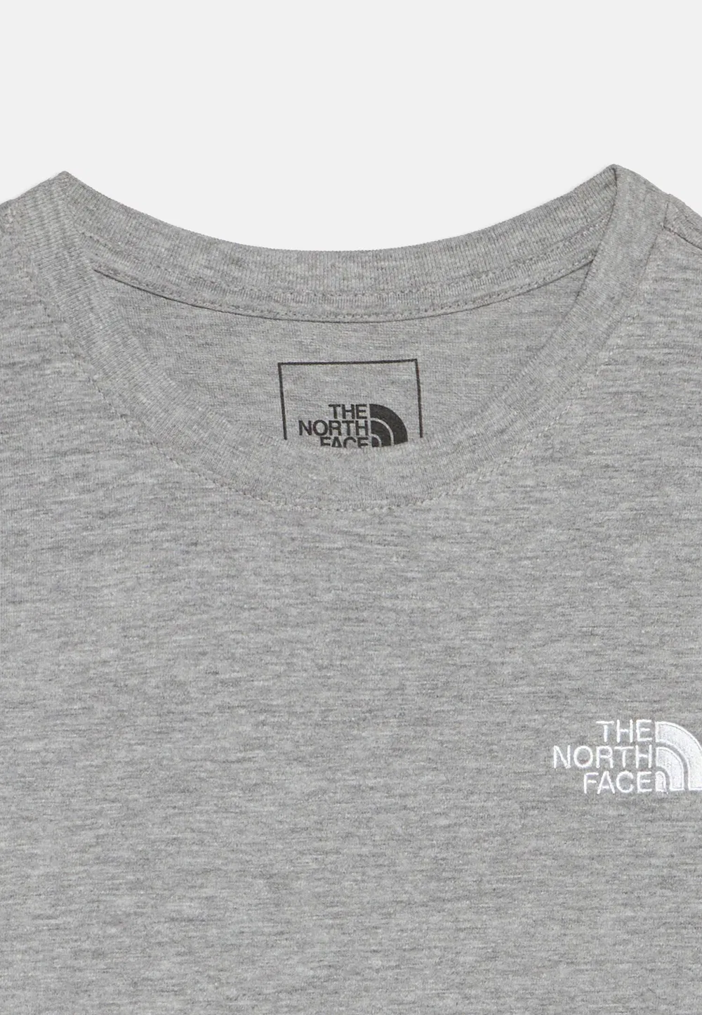 Футболка Teen Evolution Simple Dome Tee унисекс - базовая футболка The North Face, Pale Grey Heather — фото 3