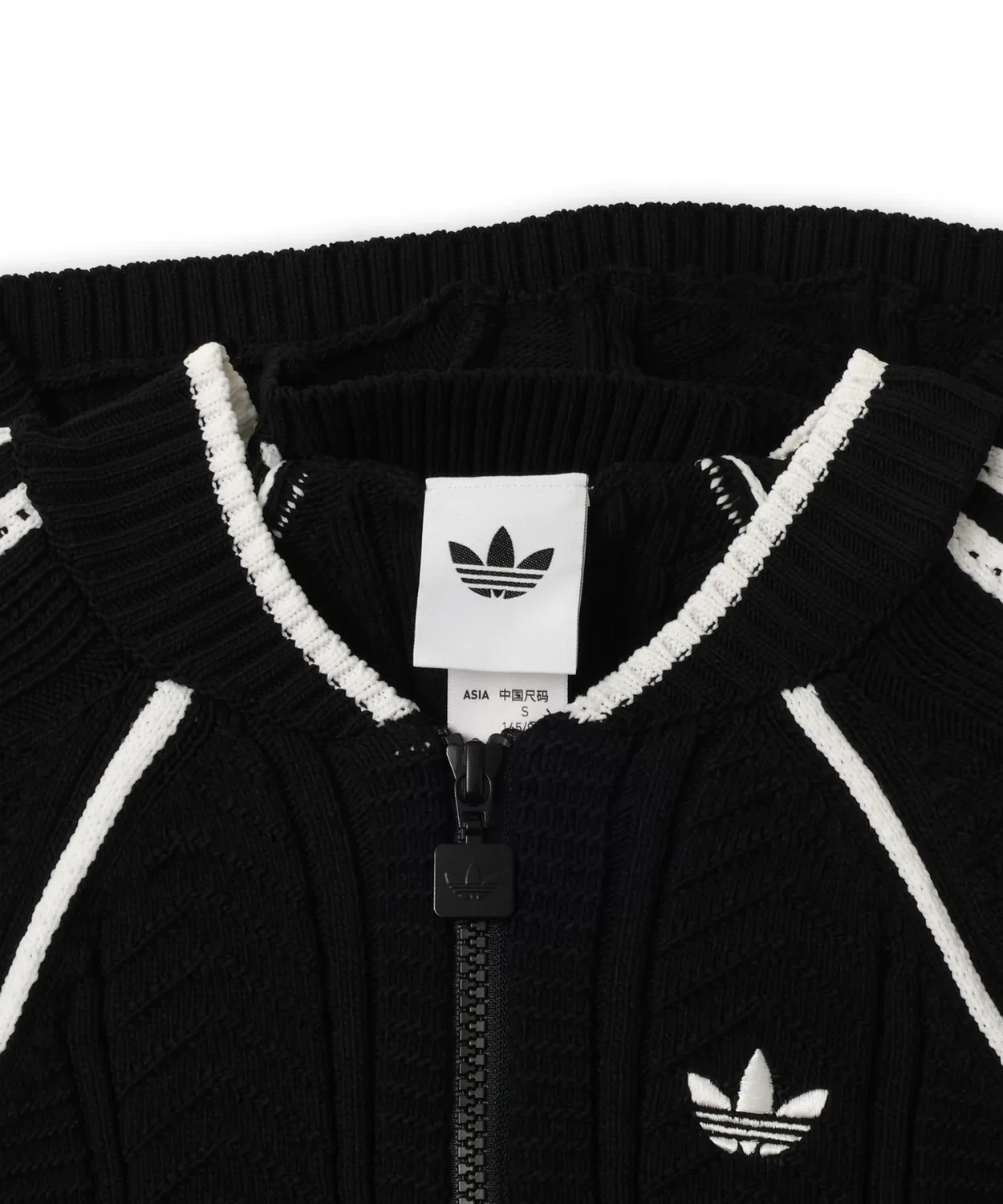 Женский свитшот с молнией, модель SST Tracktop Adidas, Black — фото 4