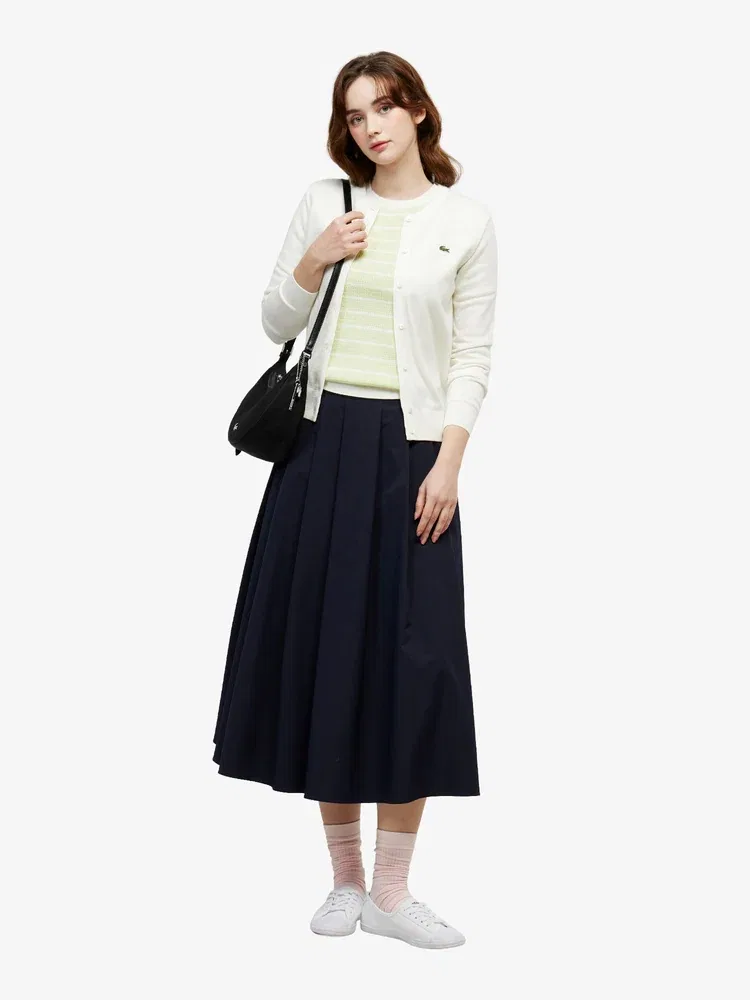 Юбка плиссированная миди LACOSTE Navy — фото 4