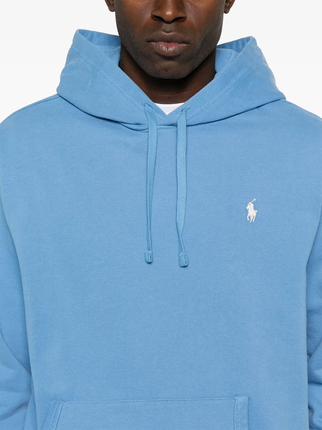 Polo Ralph Lauren Худи с вышивкой Pony - синий — фото 4