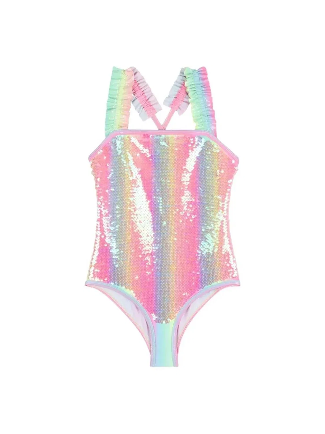 Детский купальник слитный с пайетками Billieblush, мультиколор