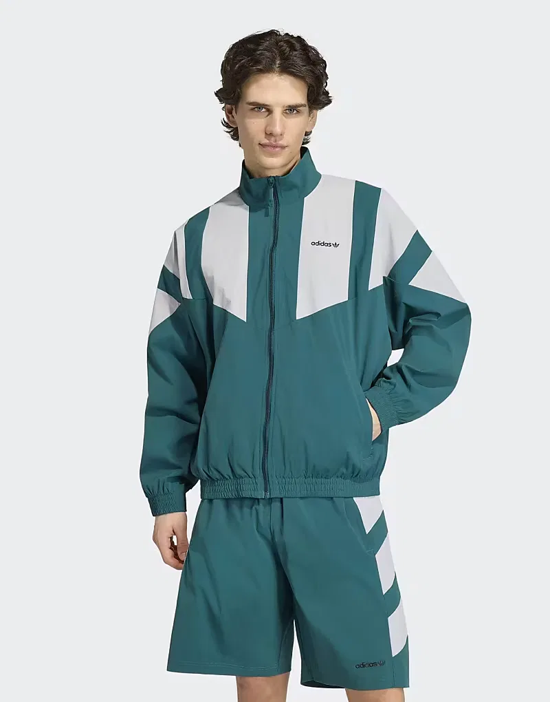 Куртка спортивная Blocked Adidas Originals, Rich Green