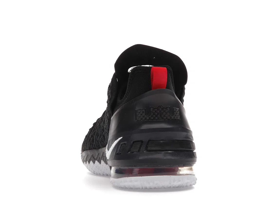 Детские кроссовки для мальчиков с высокой посадкой Nike LeBron 18 Nike, Black/White-University Red — фото 4