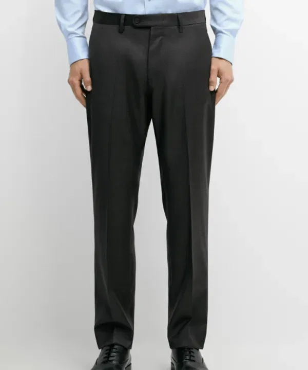 Костюмные брюки из холодной шерсти, Massimo Dutti