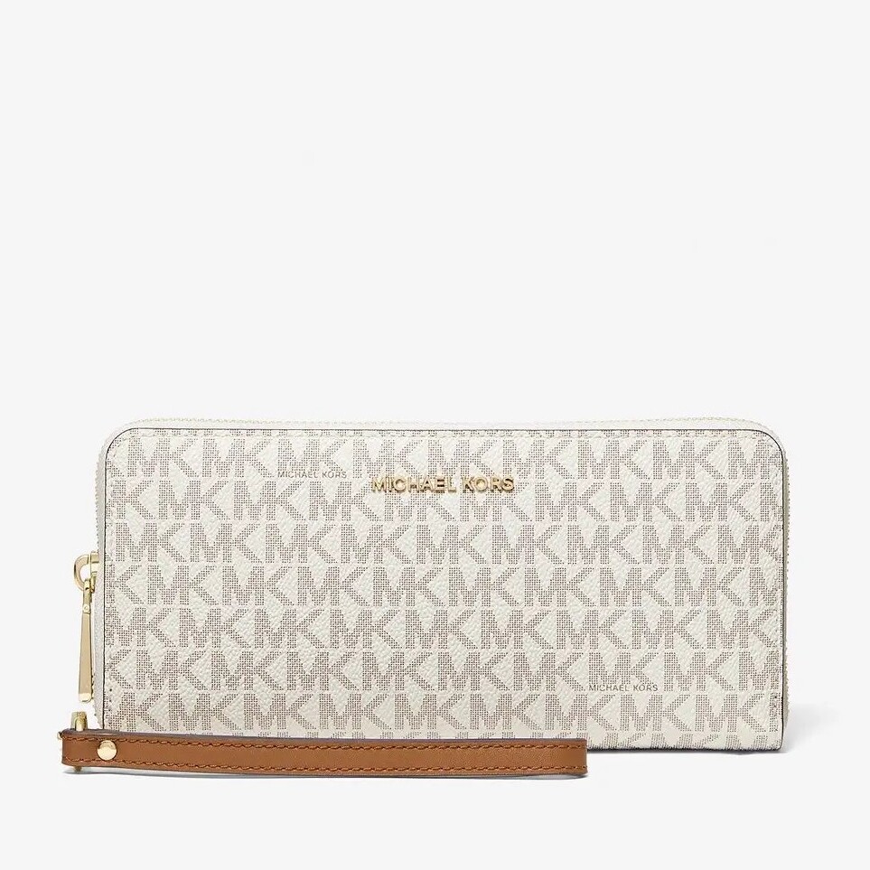 

Кошелек Michael Michael Kors Large Logo Continental, кремовый