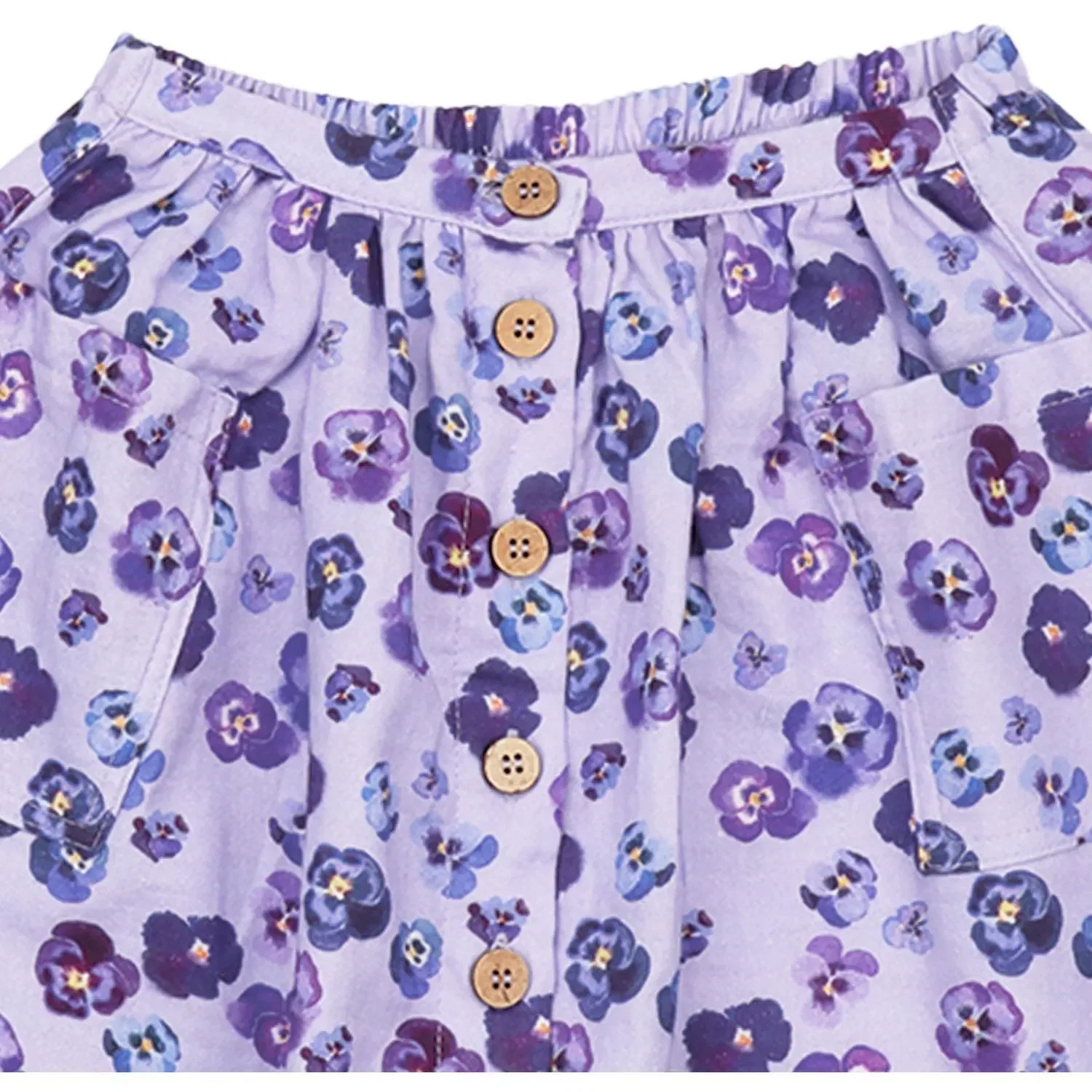 Юбка с принтом фиалок Rock Purple Violas Walkiddy, фиолетовый — фото 4
