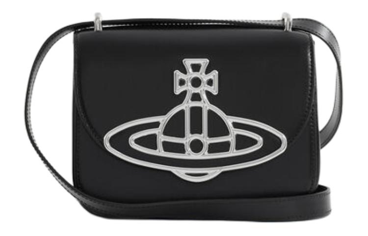 Vivienne Westwood Сумка через плечо Linda Calfskin, женская кроссбоди черная — фото 2