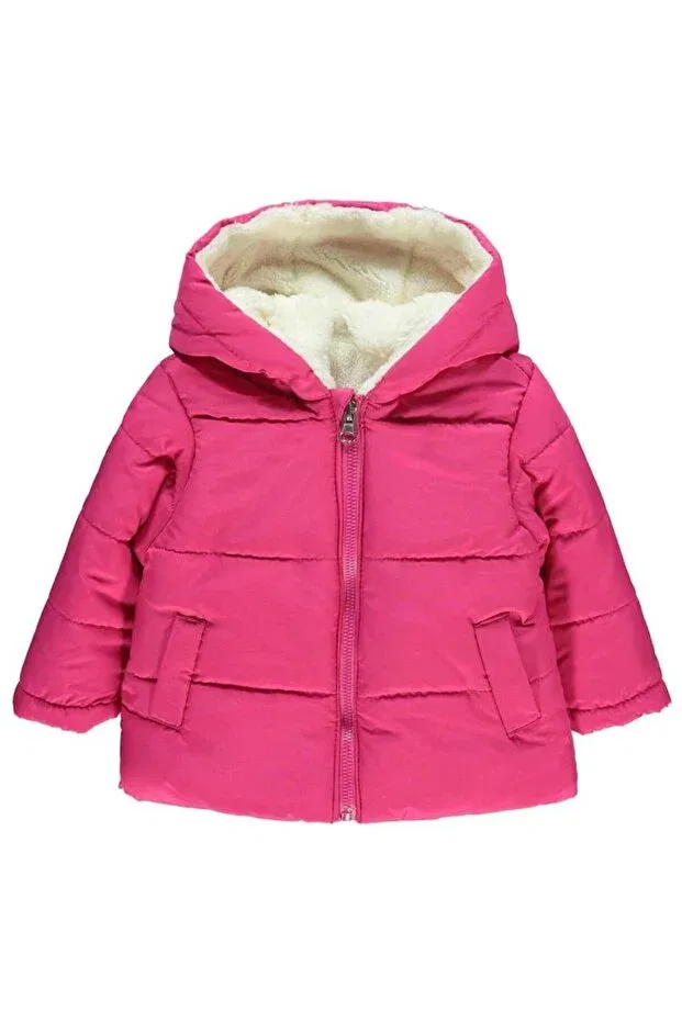 Детское зимнее пальто для девочек с капюшоном Civil Baby, Fuchsia