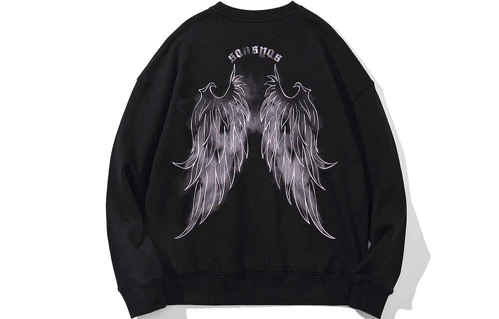 Детский свитшот с круглым вырезом, Crew Neck Pullover Sweatshirt Unisex SANSYAS, White — фото 4