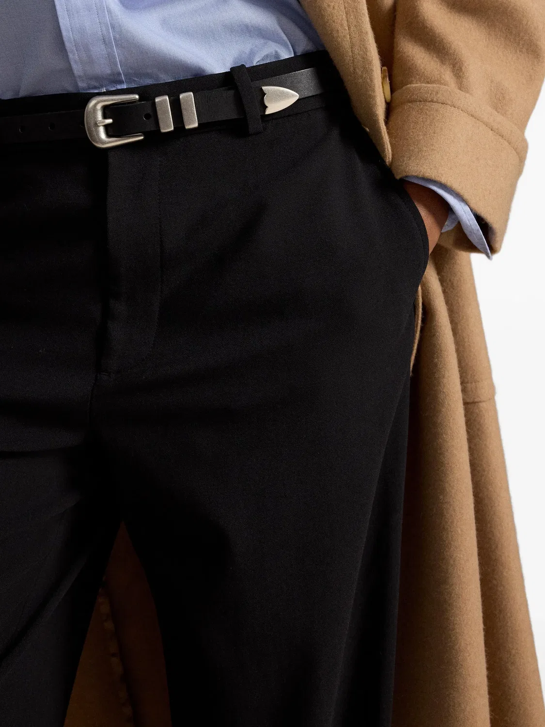 Брюки шерстяные черные Polo Ralph Lauren, черный — фото 2
