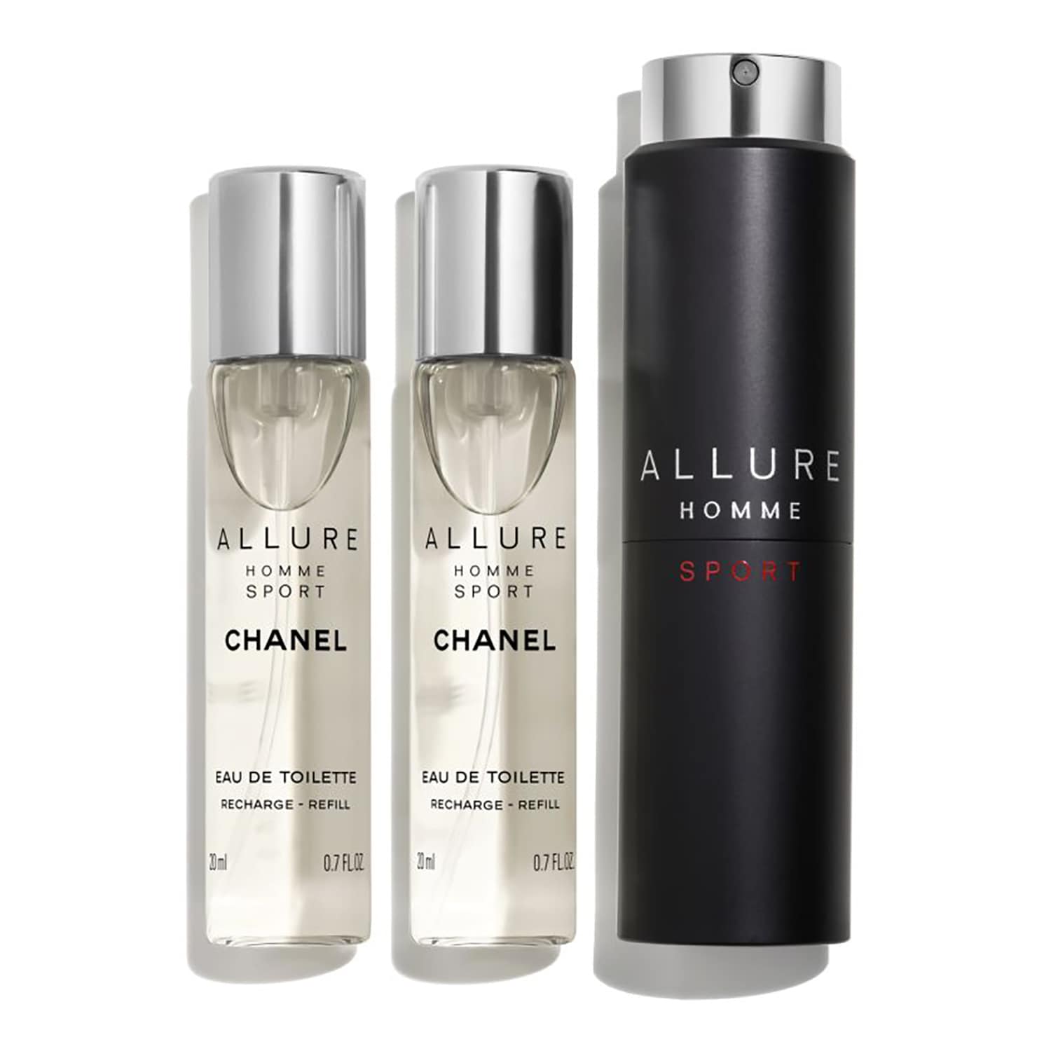 

Туалетная вода с возможностью смены блока Chanel Allure Homme Sport, 3х20 мл