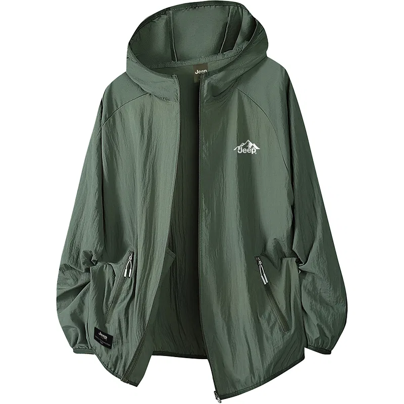 Детская куртка для защиты от солнца с длинным рукавом, модель Ice Peak, Jeep, Army Green
