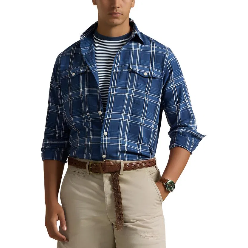 Мужская рубашка Polo Ralph Lauren Classic Version, Blue Multicolor — фото 3