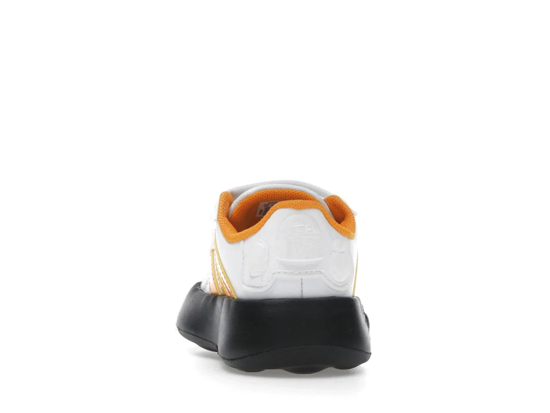 Детские кроссовки с принтом Star Wars Adidas Grand Court 2.0, Cloud White Crew Orange Core Black — фото 4
