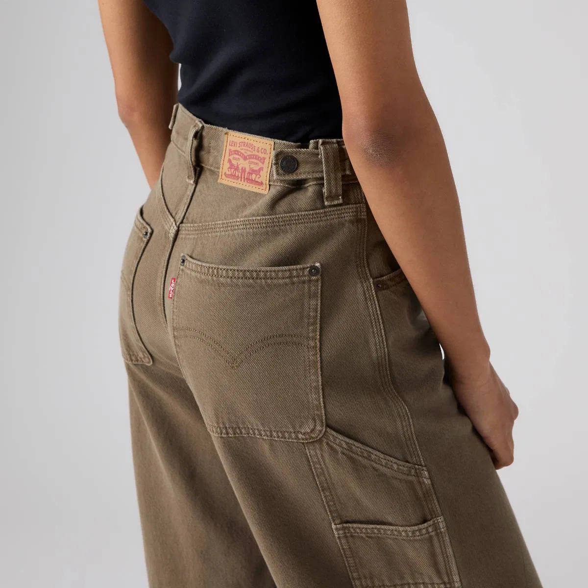 Женские рабочие брюки свободного кроя Cinch Levi's, Washed Canteen - Brown — фото 4