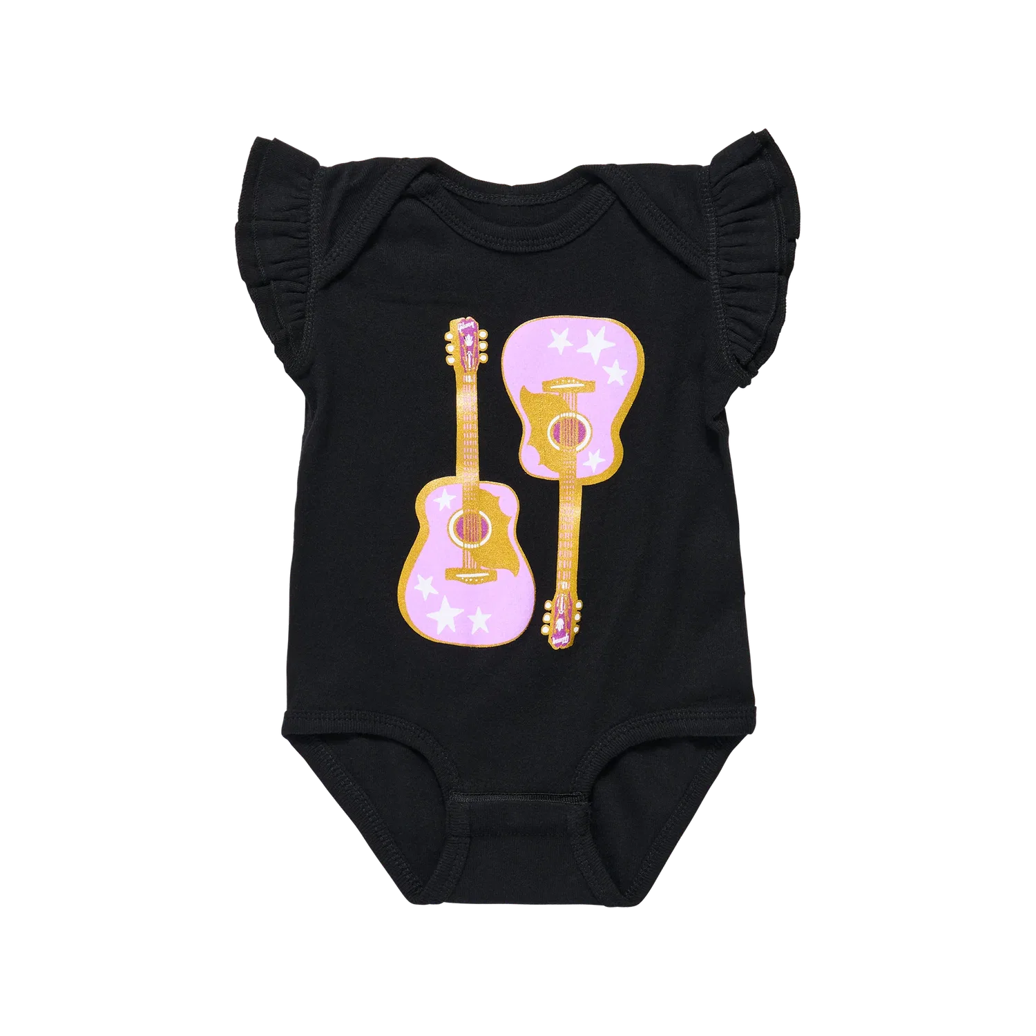 Детский боди-комбинезон с принтом Gibson Pink Guitar Baby Onesie Gibson, Black