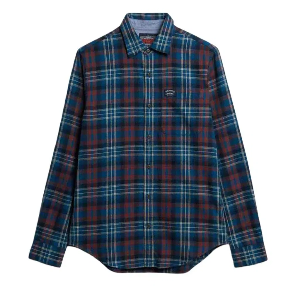 Рубашка с длинным рукавом M4011047A Superdry, синий