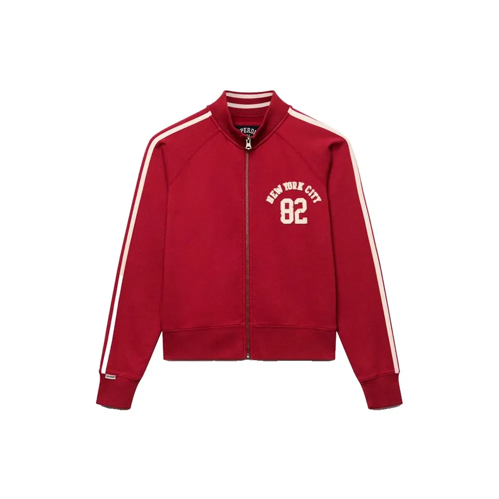 Женский свитшот с принтом Athletic Applique Track Top Superdry, Red — фото 3