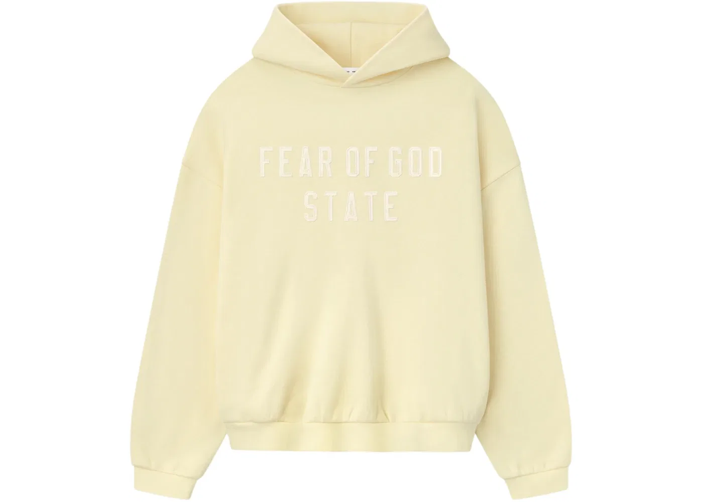 Мужской худи с принтом Essentials 90s Fleece Hoodie Garden Yellow Fear of God, Garden Yellow