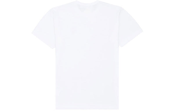 Футболка red emblem heart t-shirt 'white/blue' Comme Des Garcons Play, белый — фото 2