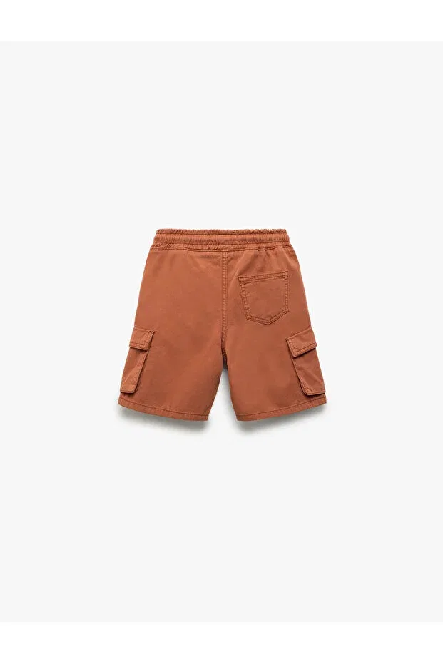 Детские шорты для мальчиков джинсовые Boy'S denim&canvas shorts 5skb40020td Koton, Orange — фото 4