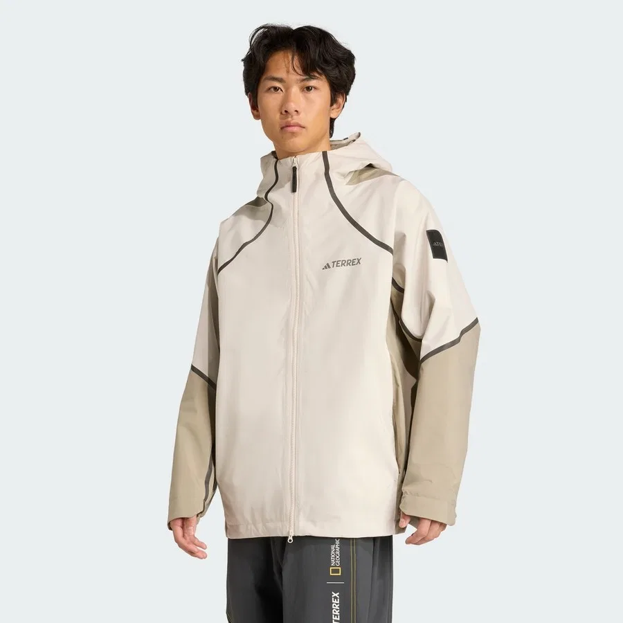 Дождевик CLIMAPROOF с принтом Nat Geo TERREX KC2342 adidas, Серебристый