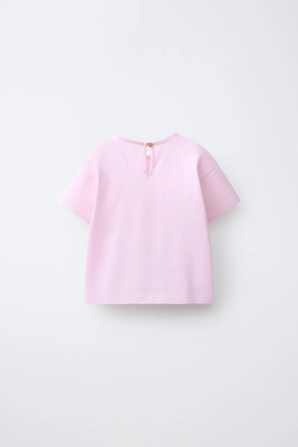Футболка с вышитой вишней ZARA, Light Pink — фото 2