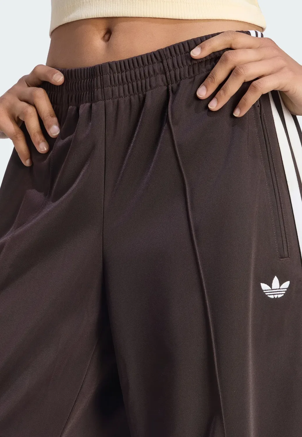 Брюки Firebird в форме бочки - спортивные штаны Adidas Originals, Aurora Coffee — фото 3
