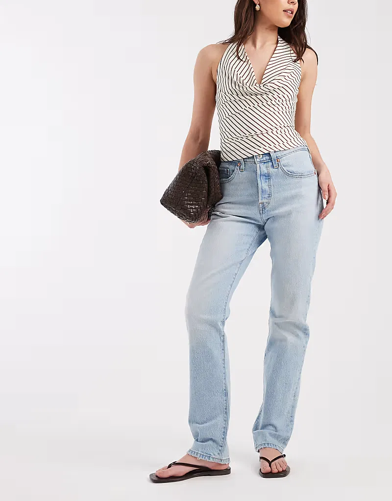 Прямые джинсы Levi's 501 светлого оттенка