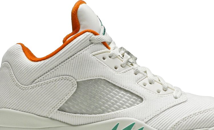 Бутсы Air Jordan 5 Low Golf NRG Lucky and Good, белый — фото 2