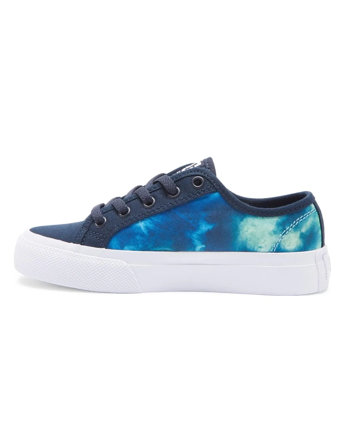 Детские кроссовки для мальчиков с принтом Manual DC Shoes, Black Blue Blue Green — фото 3