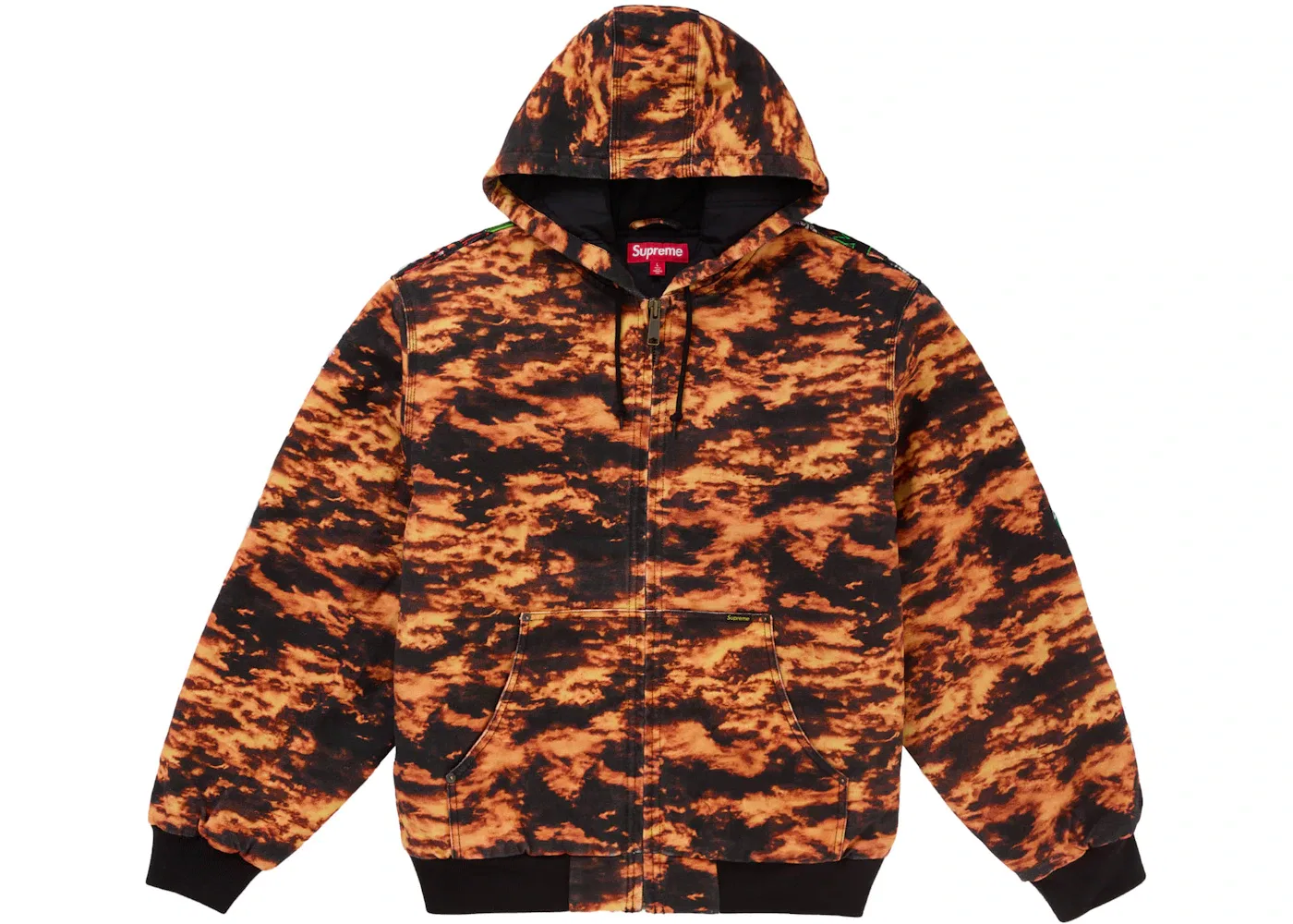 Мужская куртка с капюшоном с вышивкой Flames Supreme, Flames — фото 2