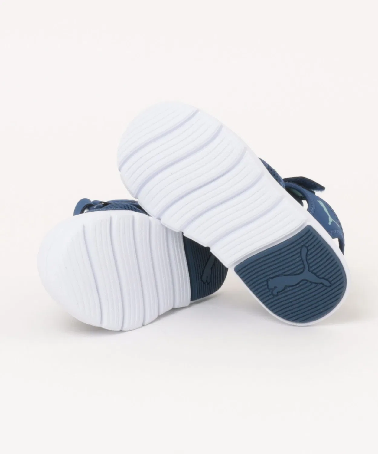 Детские спортивные сандалии с сетчатым верхом Fun Racer Sandal Mesh V PS PUMA, Navy — фото 3